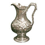 Coin or Sterling Silver Water Pitcher Ca. 1860