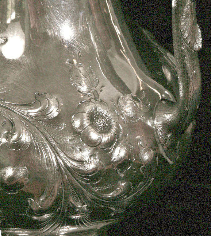 Coin or Sterling Silver Water Pitcher Ca. 1860 1