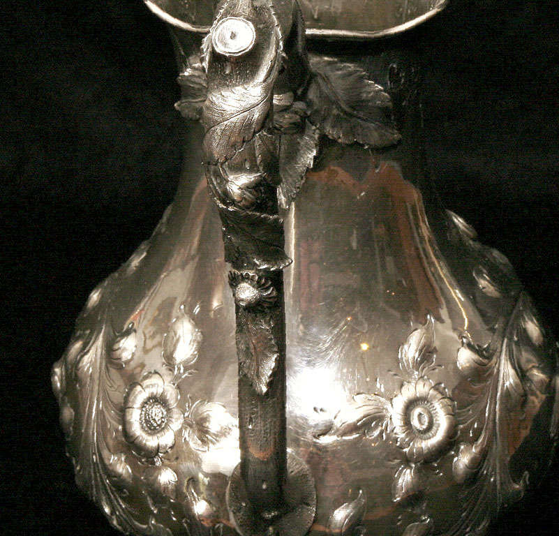 Coin or Sterling Silver Water Pitcher Ca. 1860 2