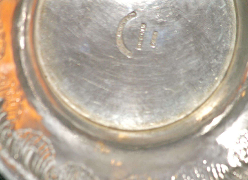 Coin or Sterling Silver Water Pitcher Ca. 1860 3
