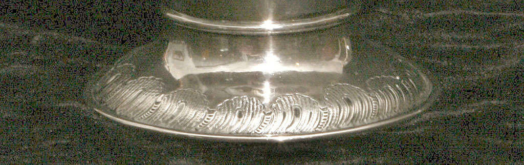 A nice example of early Victorian period silversmithing. All over repousse floral and rococo leafage, vine form handle and<br />
a gadroon edge on the foot rim. What could be more appropriate for an engraved name, 