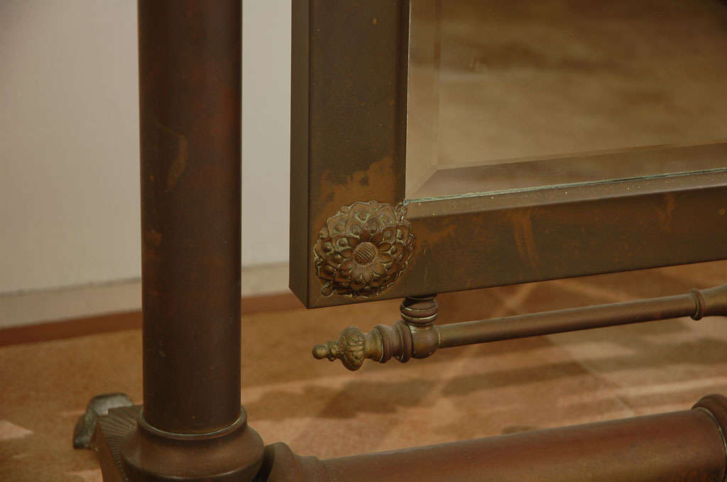 Brass Cheval Mirror 3
