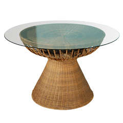 Round Outdoor "Lotus" Table By Miller Fong