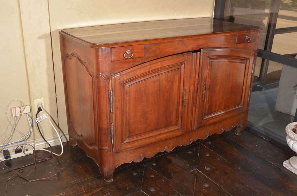 18th century walnut buffet with rich beautiful finish.