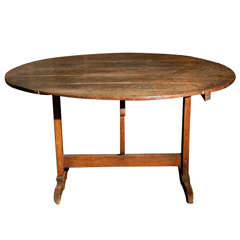 Antique C. 1890 French Wine Tasting Table