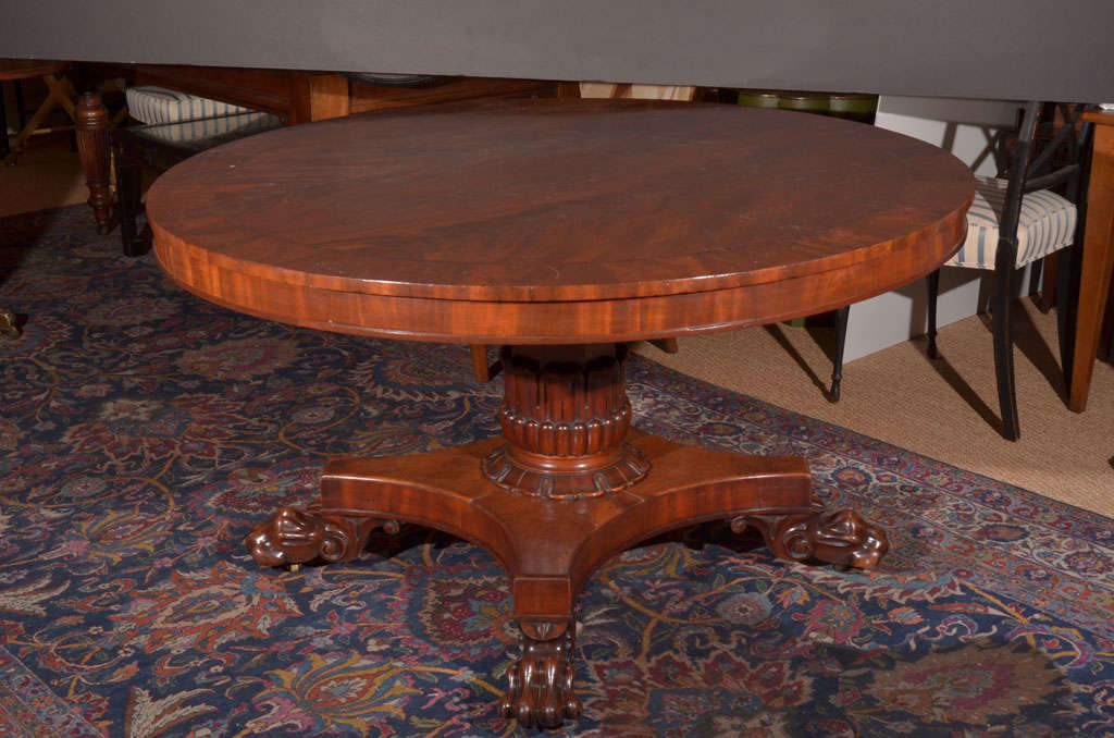 English Regency Mahogany Breakfast / Center Table