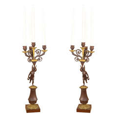 Pair Of Empire Candelabra