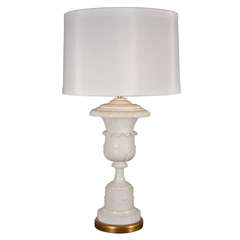 Large Urn Shaped Marble Lamp