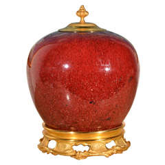 Antique Oxblood Porcelain Vase