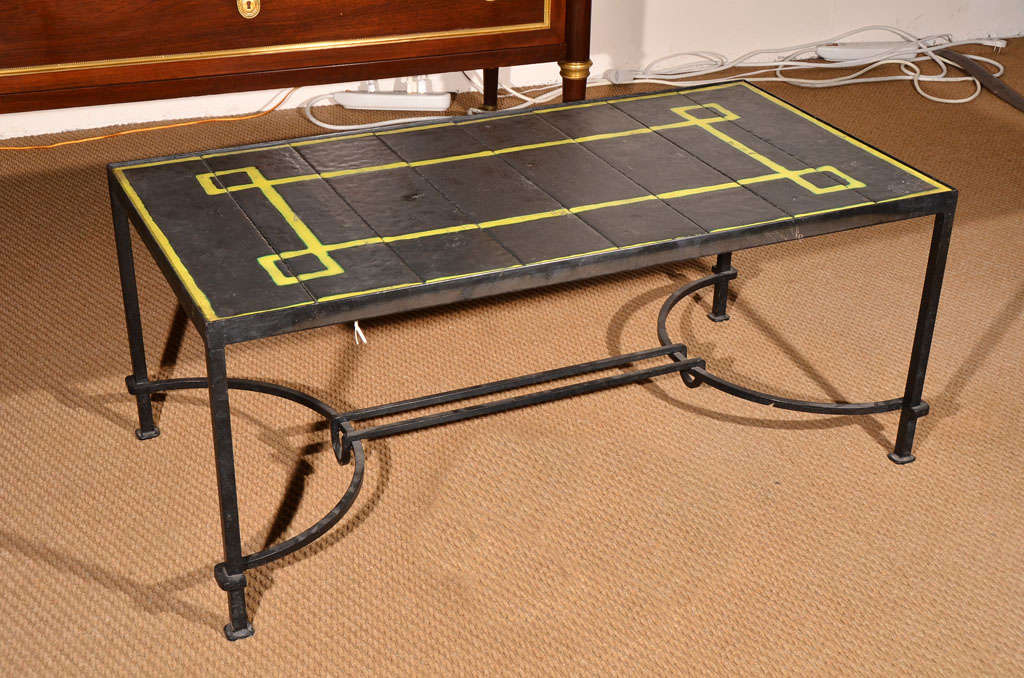 French Coffee Table Attributed to Roger Capron