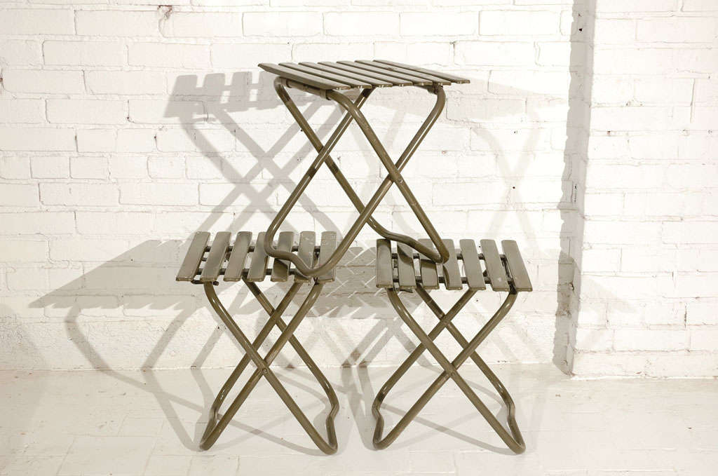 Folding Army Tables