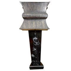 Vintage Single table lamp depicting Asian figure by James Mont