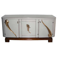 Incredible buffet with three doors all in glass by c.albarelli.