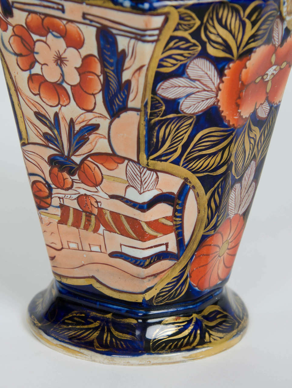 Glazed Rare, Late Georgian, Mason's Ironstone Vase, 