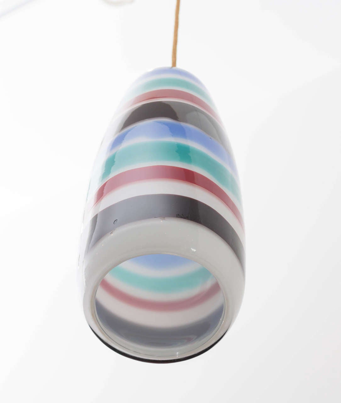 Massimo Vignelli Glass Pendant For Sale 2