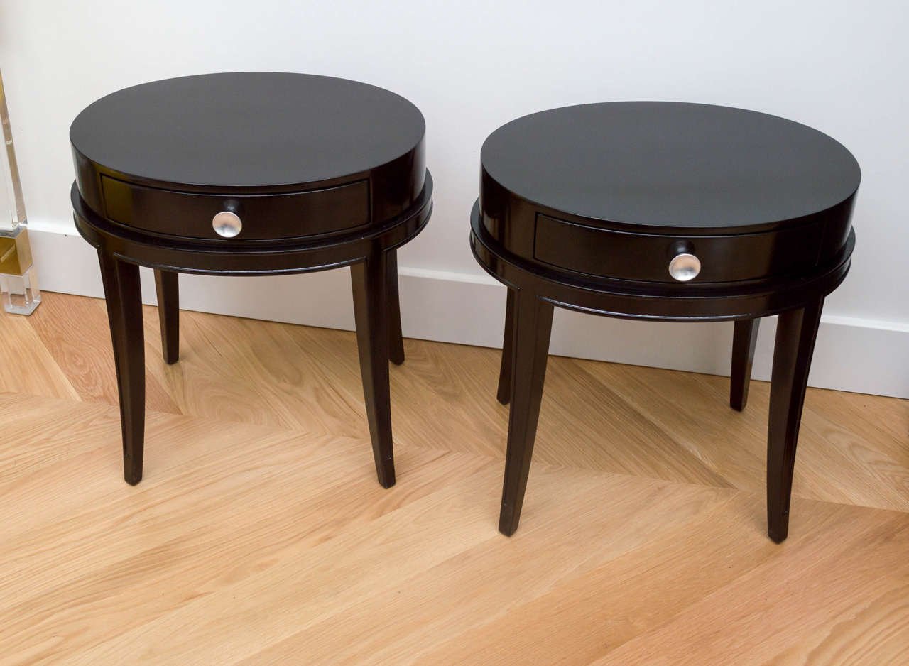 American Pair of Lacquered Grosfeld House Tables