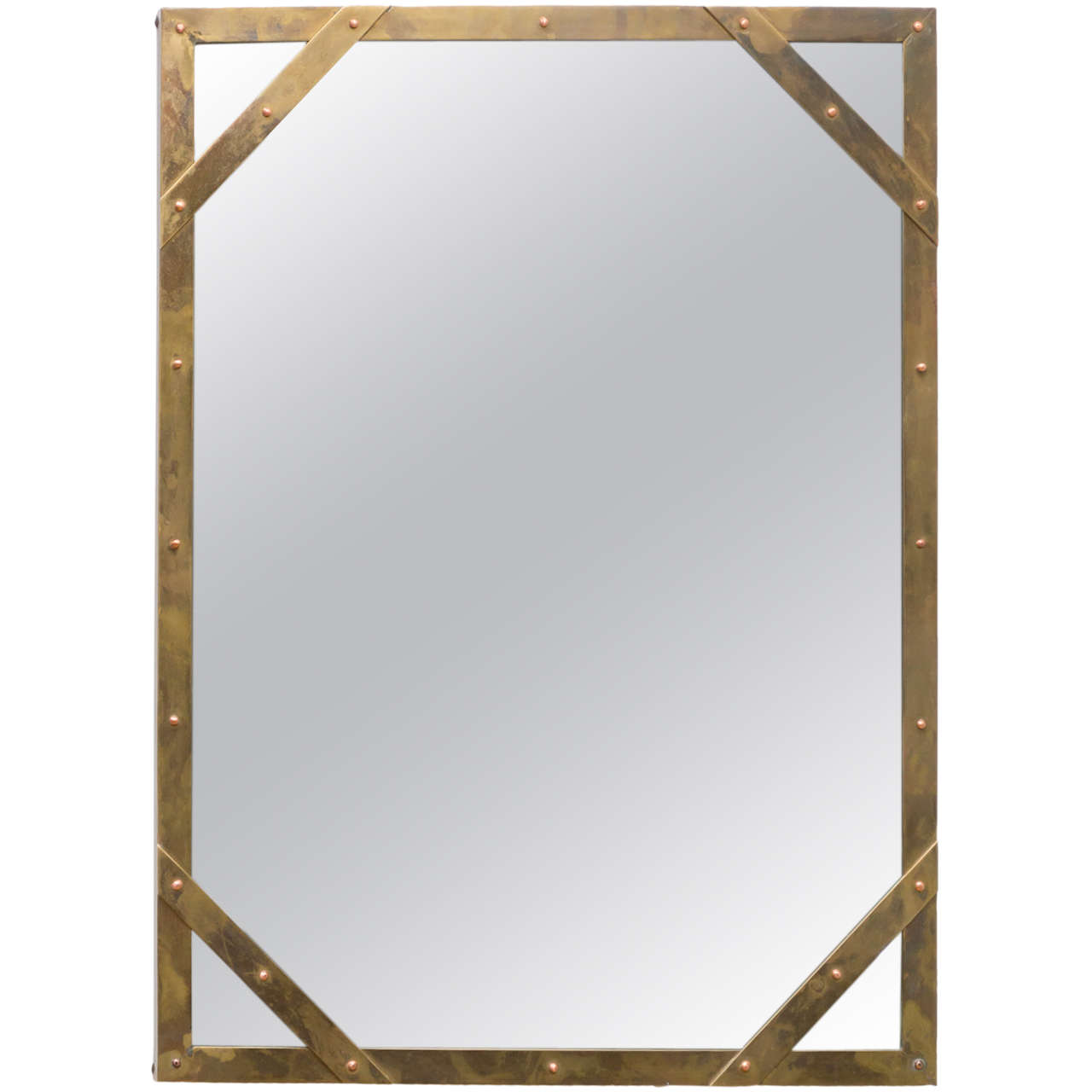 Sarreid Limited Brass Mirror