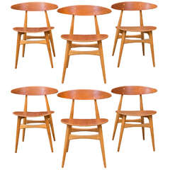 Hans J. Wegner CH33 Dining Chairs 5