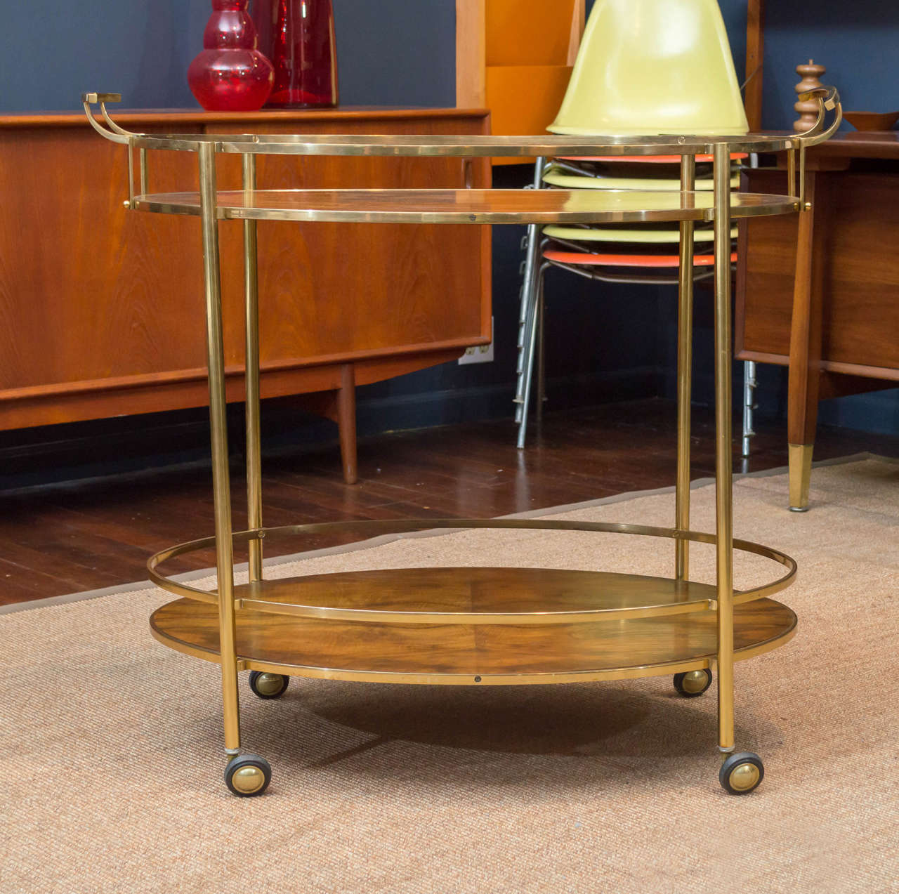 Baker Brass Bar Cart