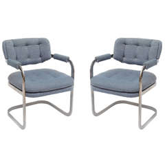 Chrome Chairs by Milo Baughman for Thayer Coggin, 1969, USA