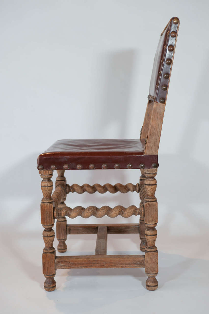 Set of 6- 20th Century Flemish Chairs , c. 1920 Belgium For Sale 2