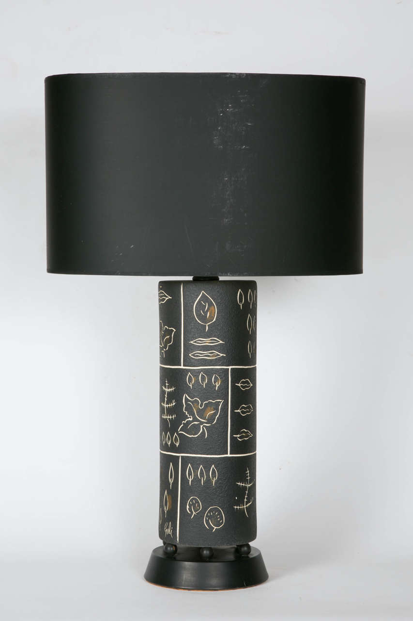Pair of Ceramic Lamps in the Style of Georges Jouve 5