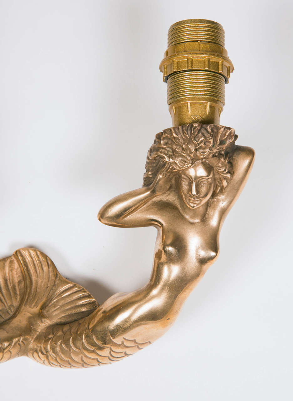 Mid-20th Century Pair of Mermaid Sconces by Scarpa