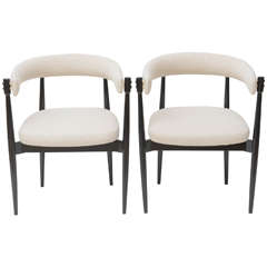 Pair of Danish Chairs in the Style of Nanna Ditzel