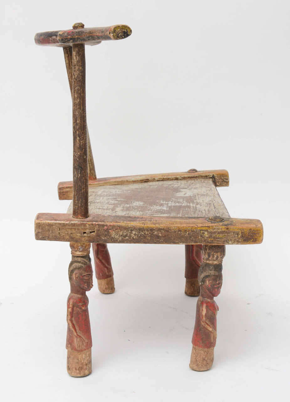 Late 19th - Early 20th Century Senufo Chair In Excellent Condition In North Miami, FL