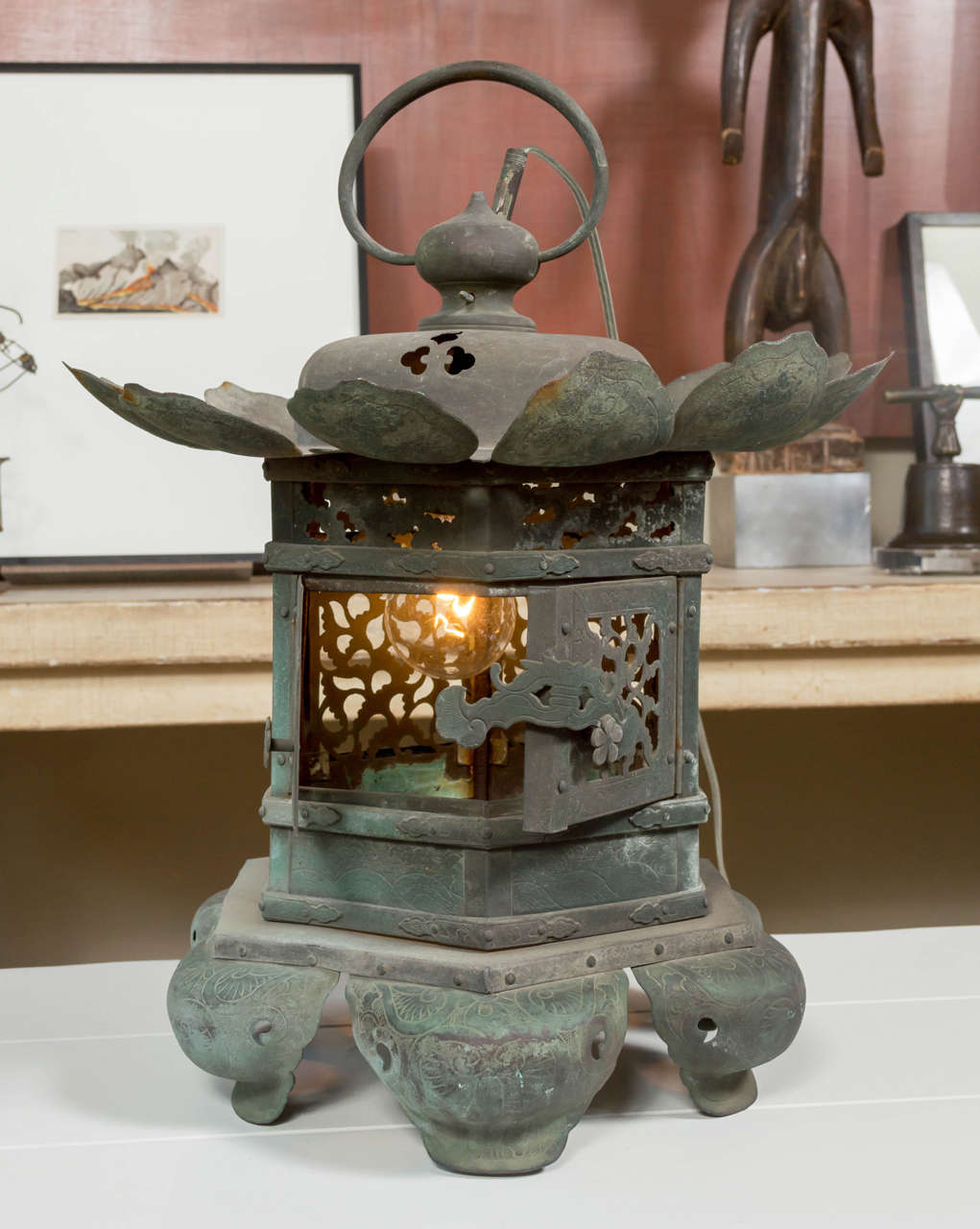 antique japanese lantern