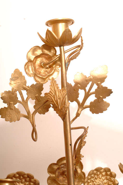 Paire de candélabres en bronze doré Bon état - En vente à Washington, DC