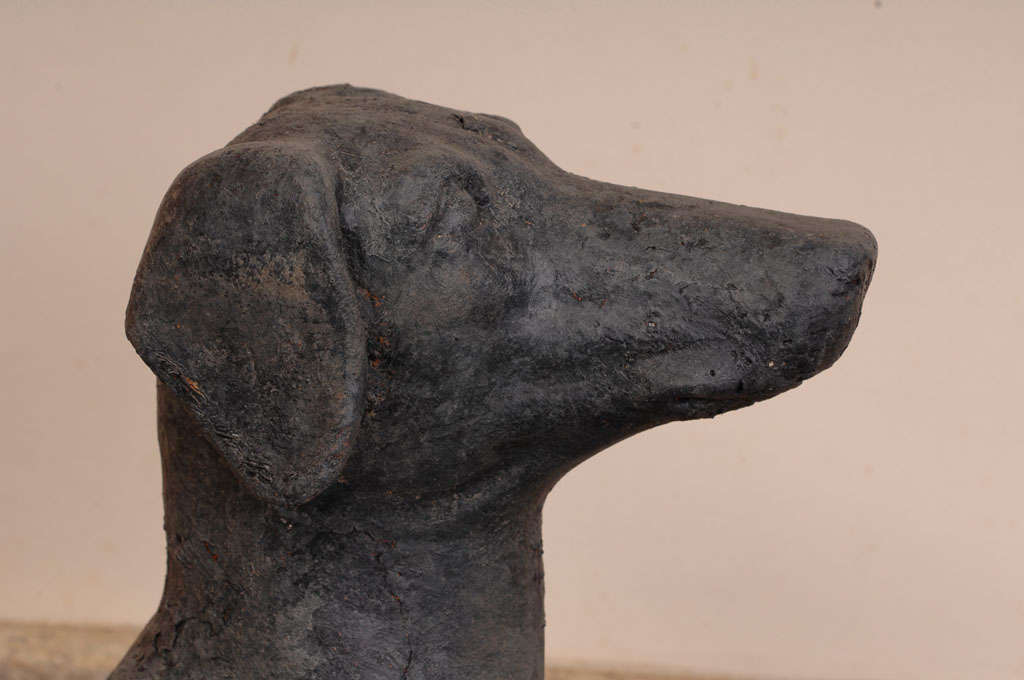Pair of Cast Iron Whippet Chenets