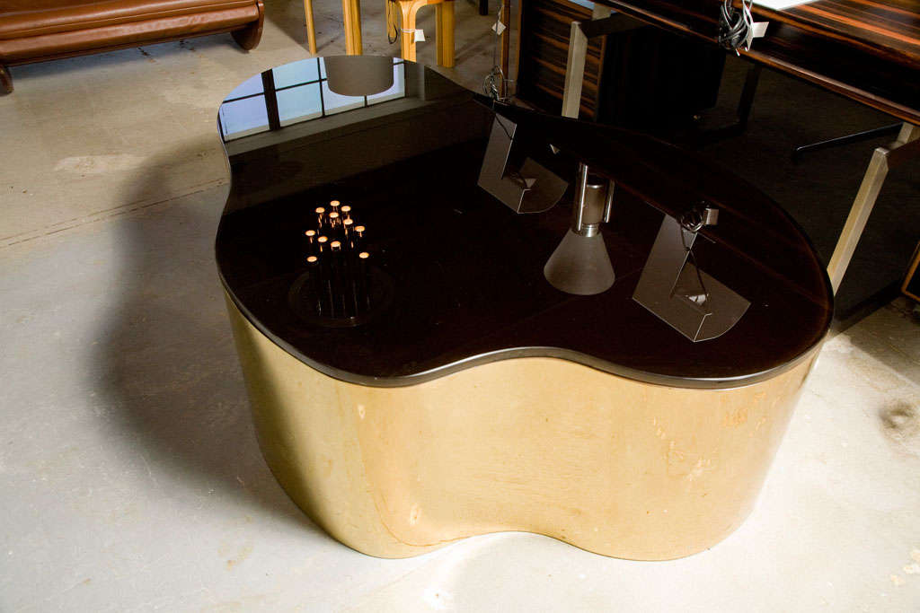 American Irregular Shaped Coffee Table by Karl Springer