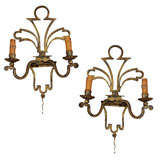 Mid 20th Century Gilded Sconces