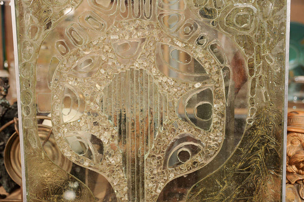 70's Laminated Glass Sculpture