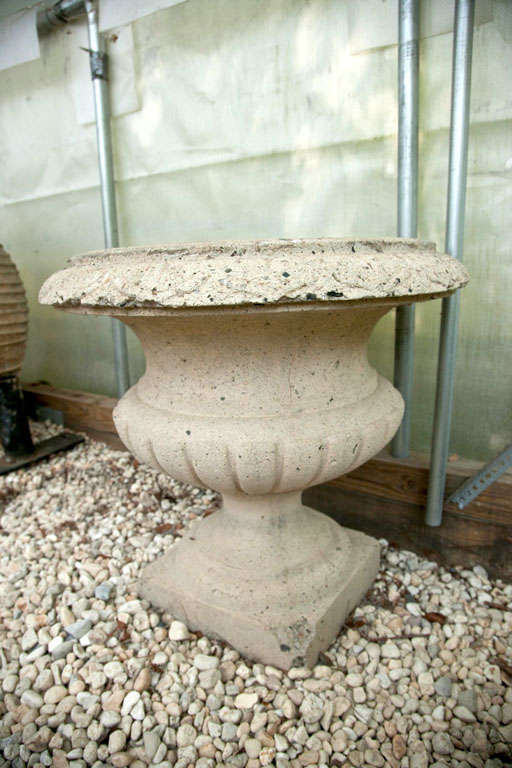 19th Century Large Reconstructed Stone Urn For Sale
