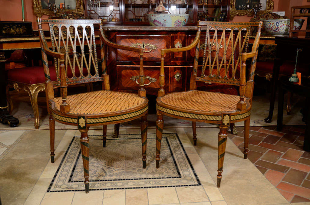Pair of Regency Arm Chairs