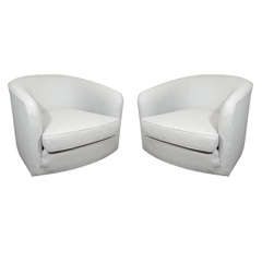 Pair of Milo Baughman Tub Chairs