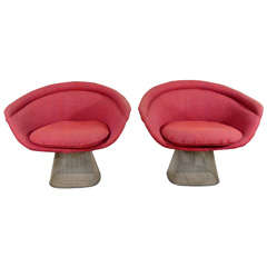 Pair of Vintage Armchairs by Warren Platner for Knoll