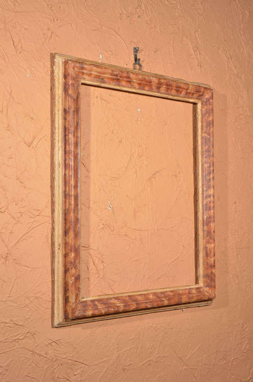 Italian Pair of Faux Painted Frames