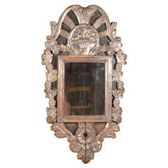Italian Carved and Silvered Mirror
