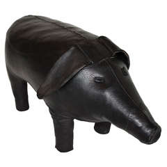 A leather pig