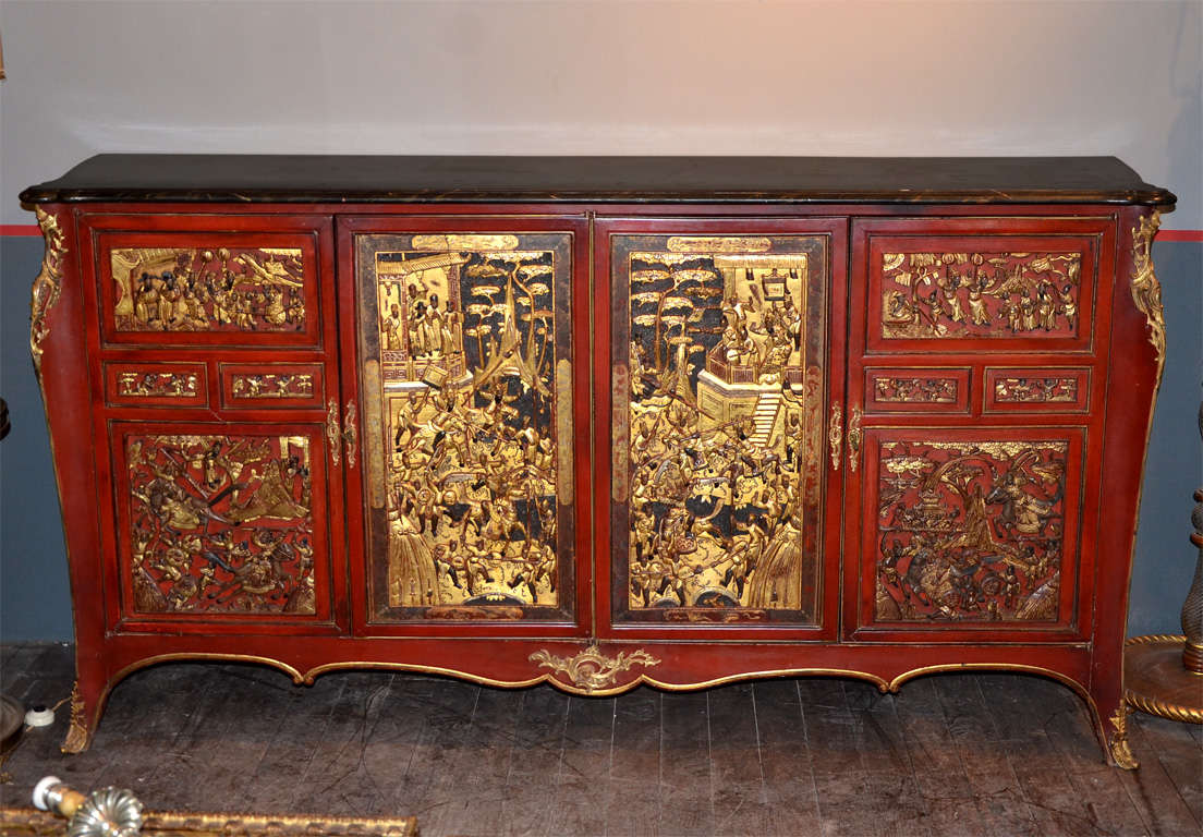 A chinese taste cabinet