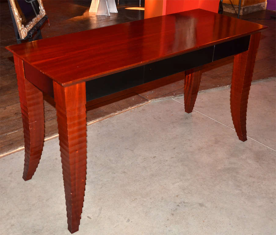 Vintage mahogany console or small desk.