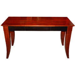 Vintage mahogany console or small desk.