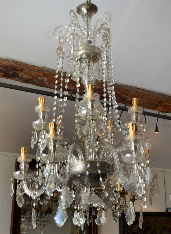 Spanish Crystal  chandelier For Sale