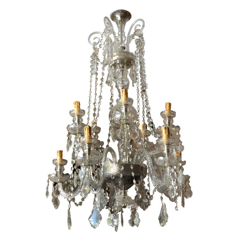 Crystal  chandelier For Sale