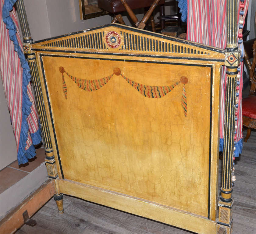 19th Century Baldaquin  Four-poster Bed For Sale