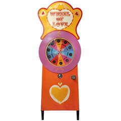 Vintage American "Wheel of Love" Novelty Game