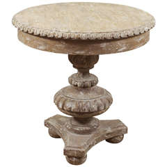 A  Pedestal Side Table
